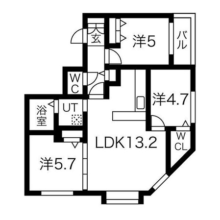 仮)アルファスクエア南1西18の物件間取画像